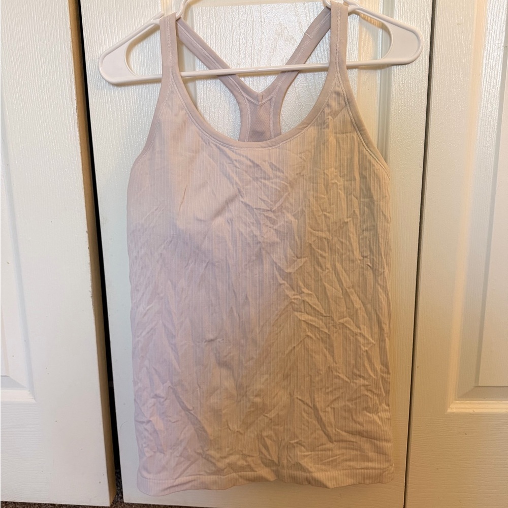 Lululemon ebb to the street tank- white